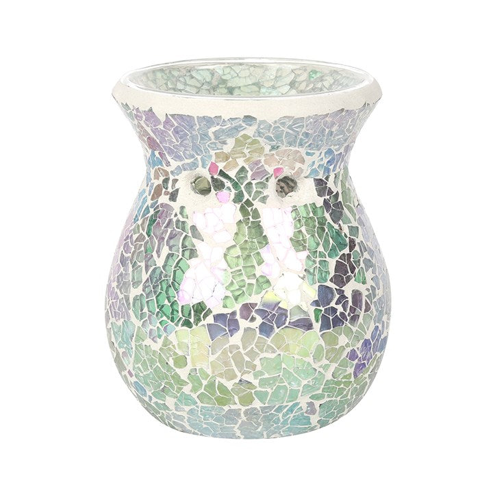 Llosgwr Olew | Oil Burner - Blue Iridescent Grey Crackle