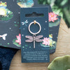 Modrwy Goriadau Gwas y Neidr | Dragonfly Keyring