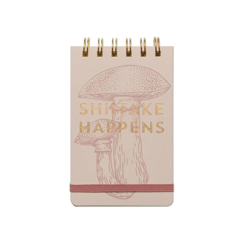 Llyfr Nodiadau | Vintage Sass Notebook - Shitake Happens