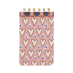 Llyfr Nodiadau | A Dopo Twin Wire Notepad - Hearts