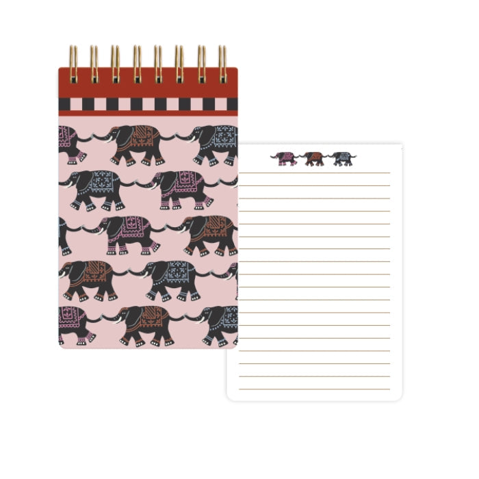Llyfr Nodiadau | A Dopo Twin Wire Notepad - Elephant
