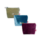 Pwrs Melfed - Gwyrdd | Velvet Purse - Dulcet Green