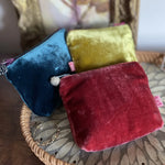 Pwrs Melfed - Saets | Velvet Purse - Dark Sage