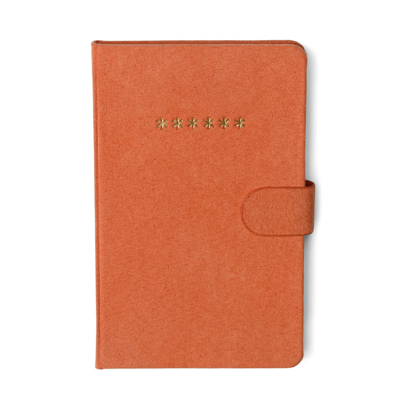 Dyddiadur Cyfrineiriau | Mini Password Journal - Asterisks