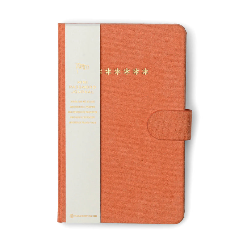 Dyddiadur Cyfrineiriau | Mini Password Journal - Asterisks