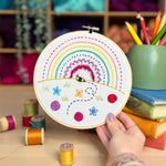 Pecyn Brodwaith Enfys | Rainbow Sampler Embroidery Kit