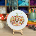 Pecyn Brodwaith Pwmpen | Pumpkin Sampler Embroidery Kit
