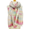 Sgarff Cotwm Nansi - Llwyd | Nansi Cotton Scarf - Grey