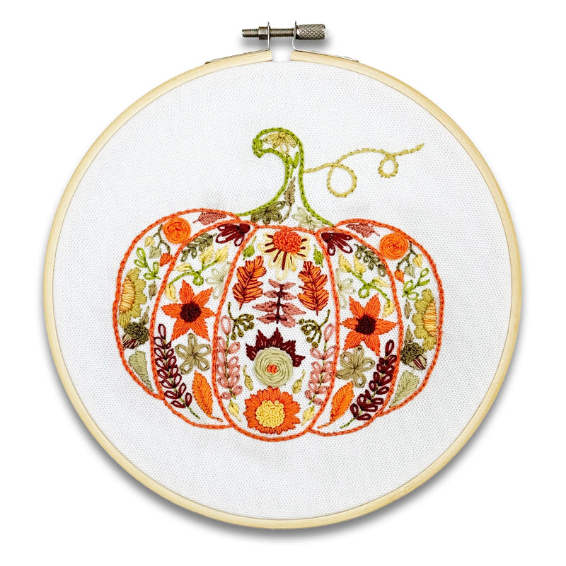 Pecyn Brodwaith Pwmpen | Pumpkin Sampler Embroidery Kit