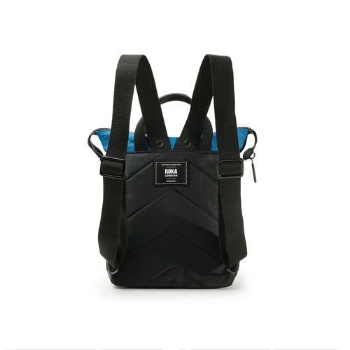 Bag Roka | ROKA Bantry B Small Creative Waste - Black & Sea Port (Nylon)