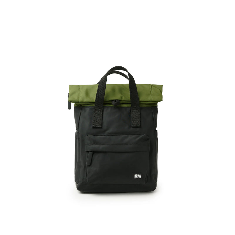 Bag Roka | ROKA Canfield B Small Creative Waste - Black & Avocado (Nylon)