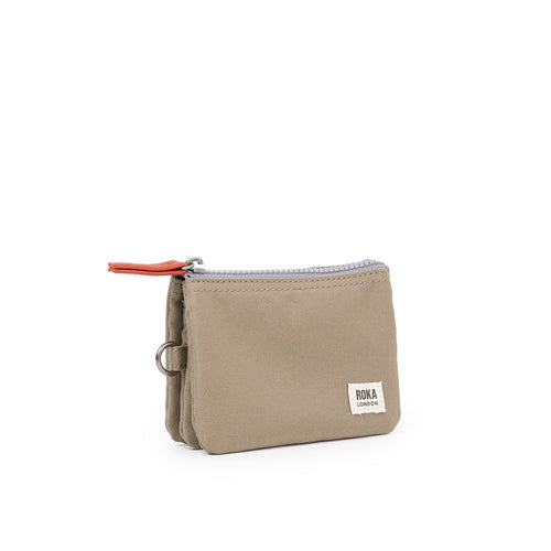 Pwrs Roka | ROKA Carnaby Small Sustainable Wallet - Taupe (Canvas)