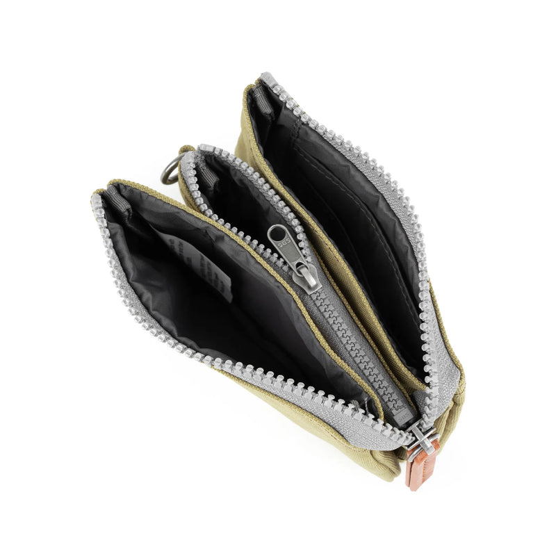 Pwrs Roka | ROKA Carnaby Small Wallet - Khaki (Recycled Canvas)