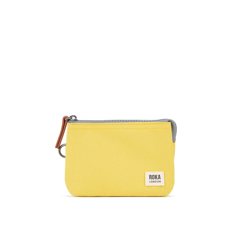 Pwrs Roka | ROKA Carnaby Small Wallet - Lemonade (Recycled Canvas)