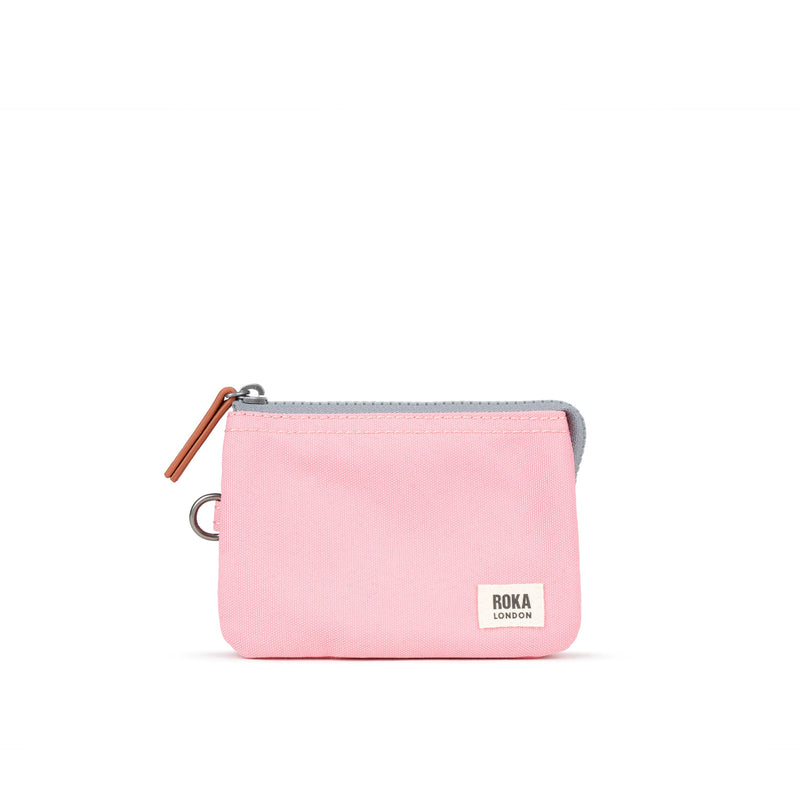 Pwrs Roka | ROKA Carnaby Small Sustainable Wallet - Rose (Canvas)
