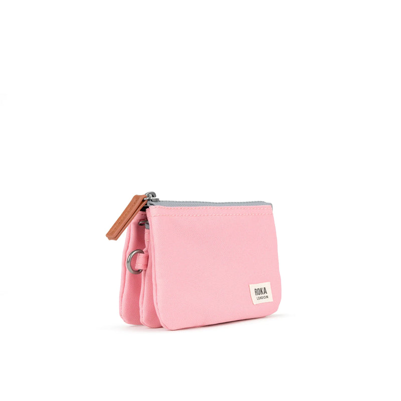 Pwrs Roka | ROKA Carnaby Small Sustainable Wallet - Rose (Canvas)