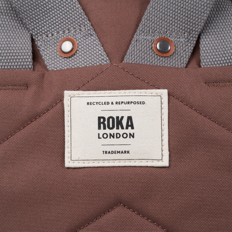 Bag Roka | ROKA Finchley A Medium- Coco (Recycled Canvas)