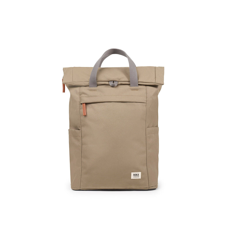 Bag Roka | ROKA Finchley A Medium - Taupe (Recycled Canvas)