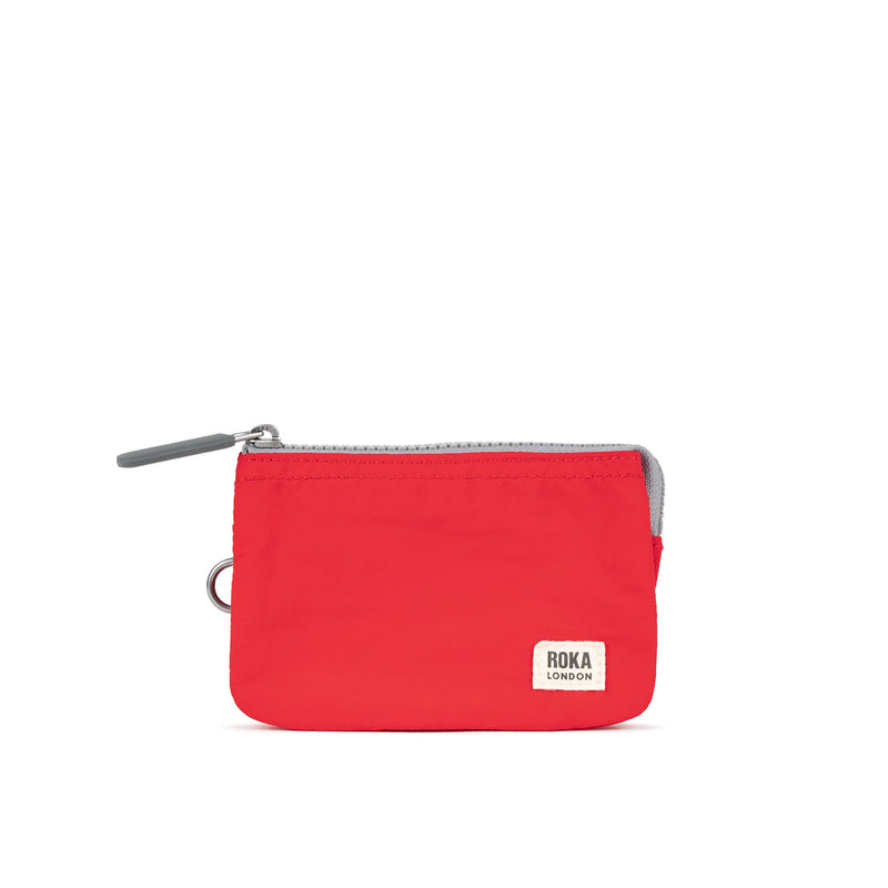 Pwrs Roka | ROKA Carnaby Small Taslon Wallet - Cranberry