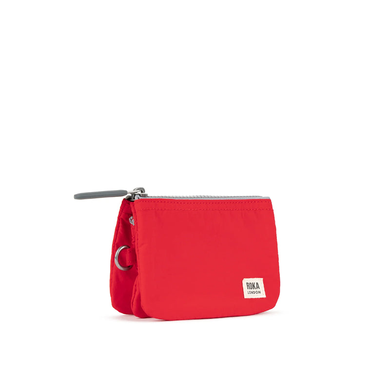 Pwrs Roka | ROKA Carnaby Small Taslon Wallet - Cranberry