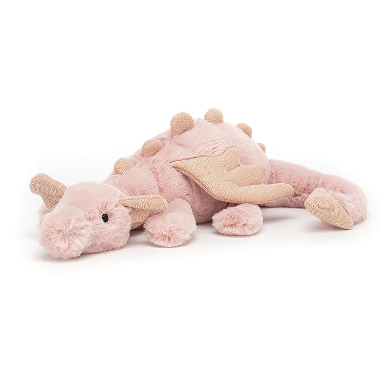 Draig Fach Jellycat | Jellycat Little Mythical Dragon - Rose