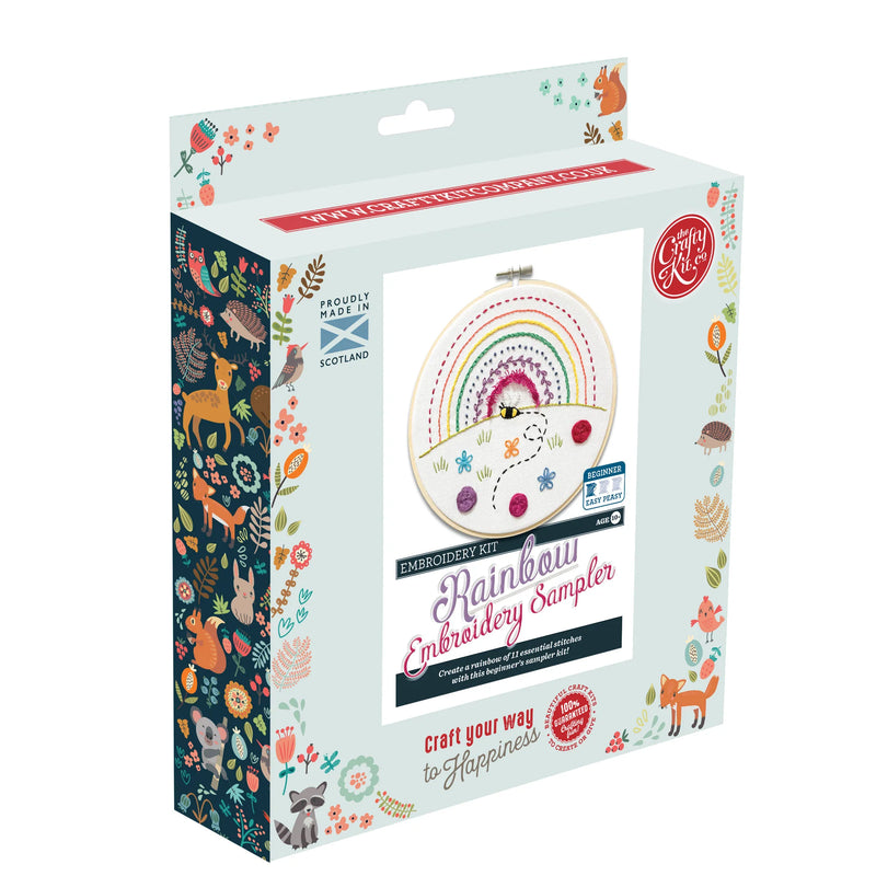 Pecyn Brodwaith Enfys | Rainbow Sampler Embroidery Kit