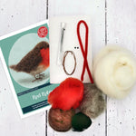 Pecyn Ffeltio Nodwydd - Robin Goch | Needle Felting Craft Kit - Red Robin