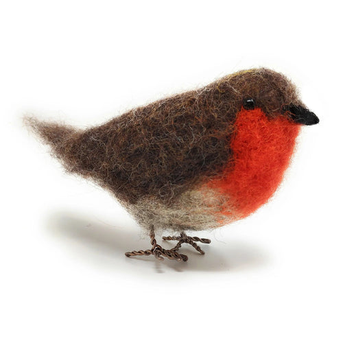 Pecyn Ffeltio Nodwydd - Robin Goch | Needle Felting Craft Kit - Red Robin