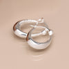 Clustdlysau Arian | Sterling Silver Earrings - Simple Hinged Hoop