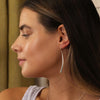 Clustdlysau Arian | Sterling Silver Earrings - Tapered Bar Drop
