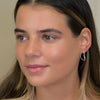 Clustdlysau Arian | Sterling Silver Earrings - Heart Hoop
