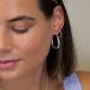 Clustdlysau Arian | Sterling Silver Earrings - Little Hammered Hoop
