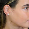 Clustdlysau Styd Arian | Sterling Silver Stud Earrings - Clover