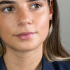 Clustdlysau Styd Arian | Gold Plated Sterling Silver Studs - Double Star