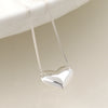 Cadwen Arian - Calon | Sterling Silver Necklace - Heart and Box Chain