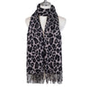 Sgarff Pwysau Canolig - Eboni | Medium Weight Scarf - Ebony