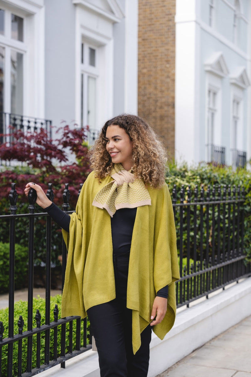 Sgarff Linda - Gwyrdd | Linda Scarf - Artichoke