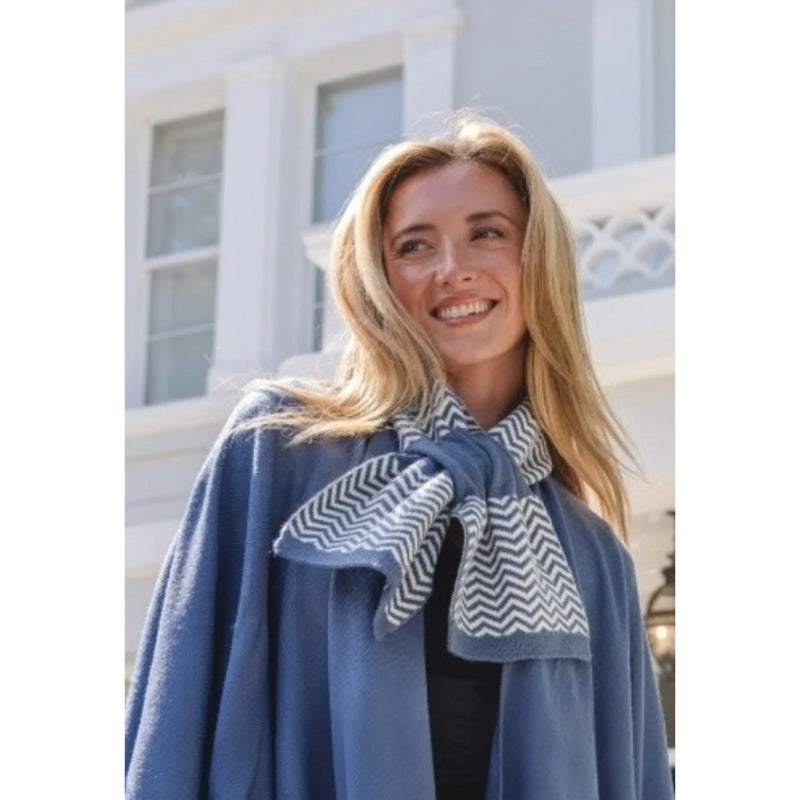 Sgarff Linda - Glas | Linda Scarf - China Blue