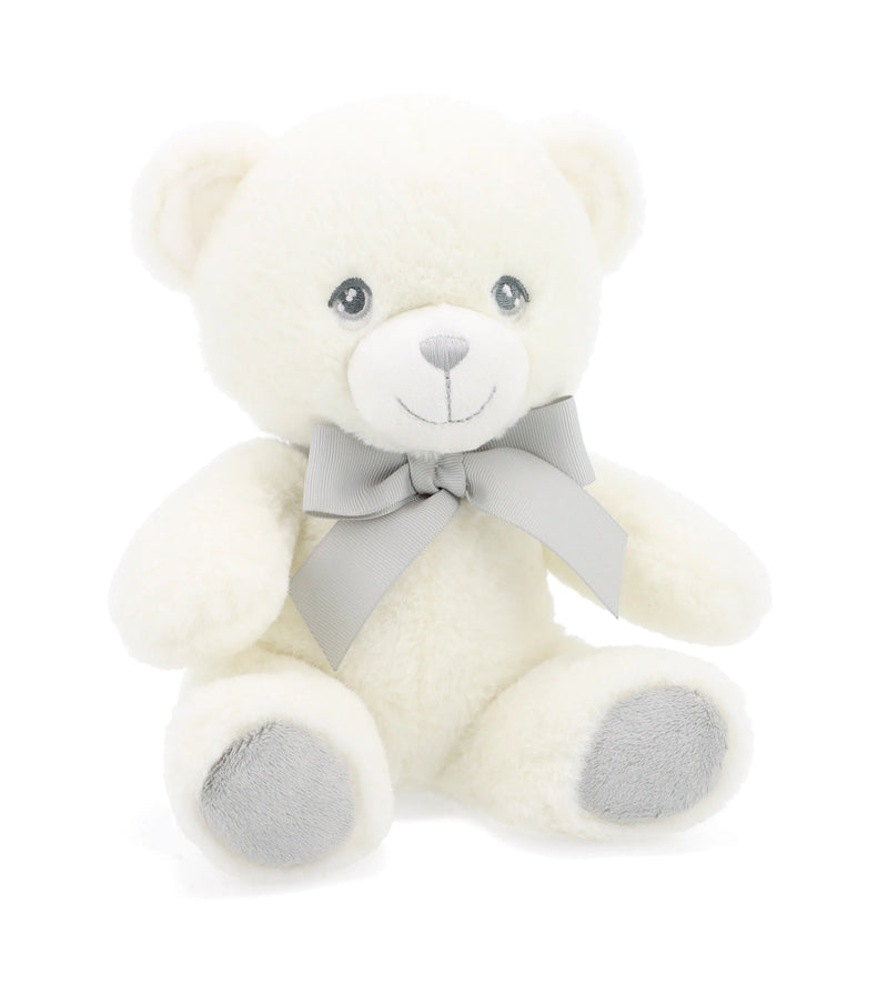 Keeleco - Arth Hufen | Keelceo - Cream Bear with Grey Ribbon, 20cm