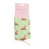 Sanau - Ci Sosej | Miss Sparrow Socks - Skiing Sausage Dog Mint