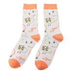 Sanau - Cerddoriaeth Retro | Miss Sparrow Socks - Retro Music Silver