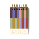 Llyfr Nodiadau Trwchus - Streipiau | Twin Wire Chunky Notepad - Bold Stripes