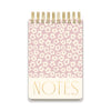 Llyfr Nodiadau Trwchus - Blodau | Twin Wire Chunky Notepad - Pink Groovy Floral