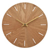 Cloc Wal Pren | Wooden Wall Clock - 30cm