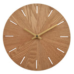 Cloc Wal Pren | Wooden Wall Clock - 30cm