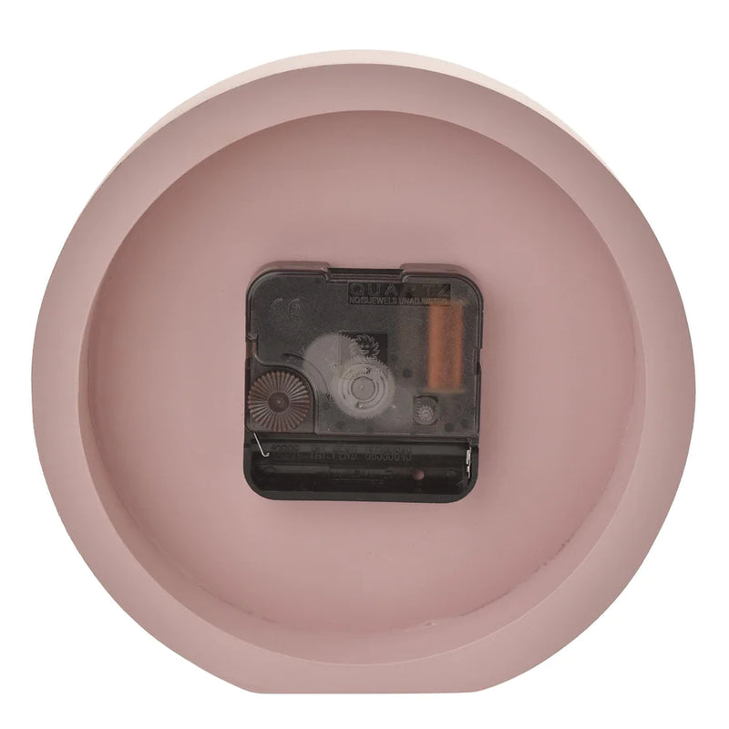 Cloc Desg Minimalaidd - Pinc | Minimalist Desk Clock - Pink