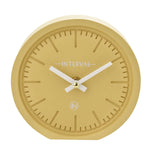 Cloc Desg Minimalaidd - Melyn | Minimalist Desk Clock - Yellow