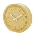 Cloc Desg Minimalaidd - Melyn | Minimalist Desk Clock - Yellow