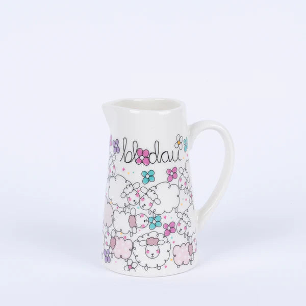 Jwg Flodau Fach - Defaid | Small Flower Jug - Sheep