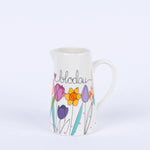 Jwg Flodau Canolig - Cennin Pedr a Thiwlipau | Medium Flower Jug - Daffodils & Tulips